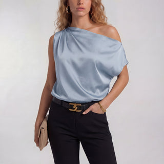 Camilla - Chic Casual One Shoulder Blouse