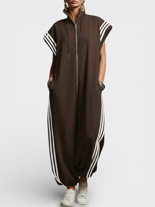Valentina | Zip Neck Jumpsuit