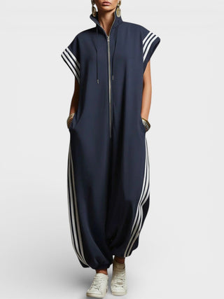 Valentina | Zip Neck Jumpsuit