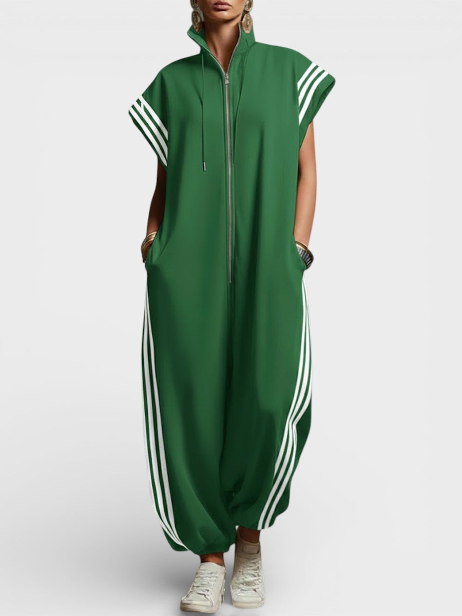 Valentina | Zip Neck Jumpsuit