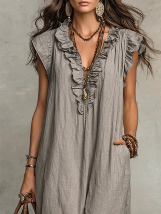 CAMELLIA | Long Bohemian Flowing Dress