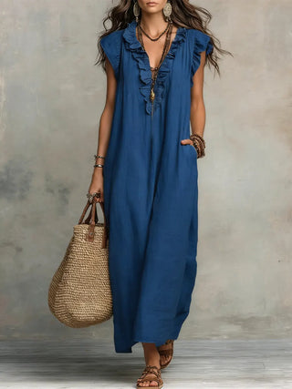 CAMELLIA | Long Bohemian Flowing Dress