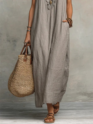 CAMELLIA | Long Bohemian Flowing Dress