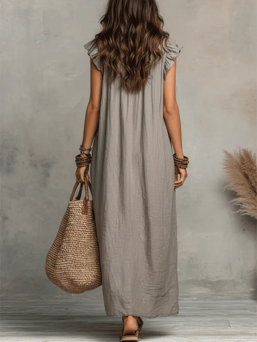 CAMELLIA | Long Bohemian Flowing Dress