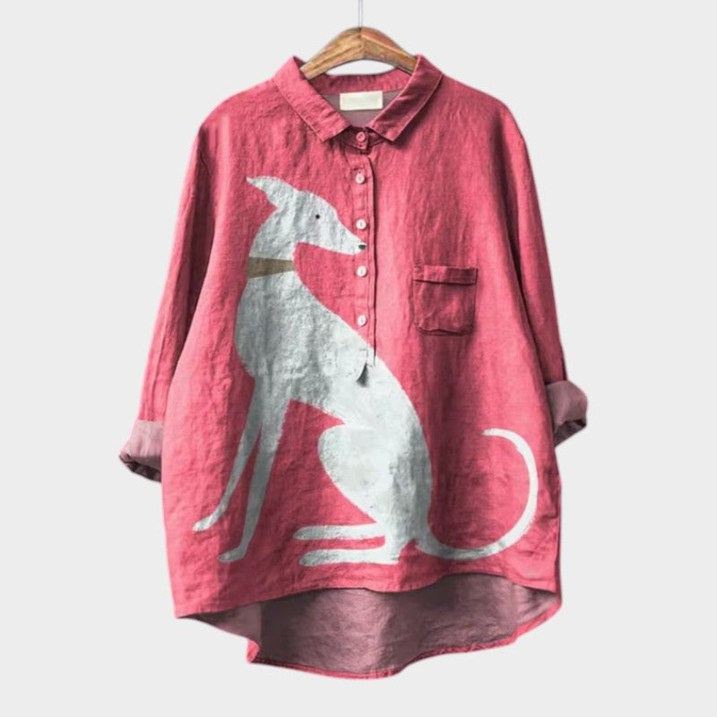 DELIA | Elegante Camisa de Verano en Lino