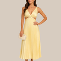 SANNE™ | Elegant Pleated Midi Dress
