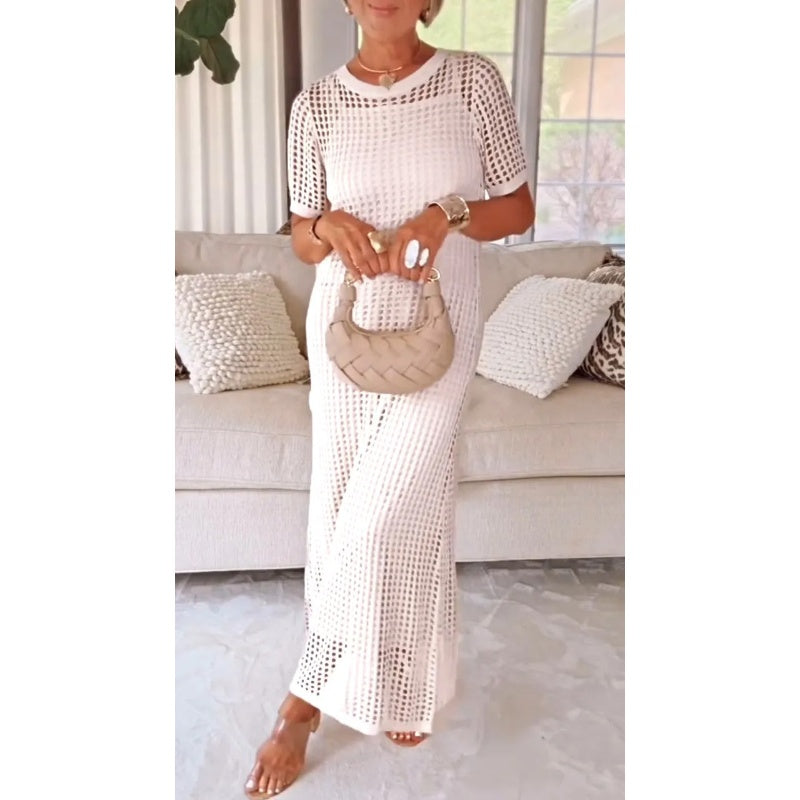 Elowira | Layered Cut-Out Maxi Dress Set