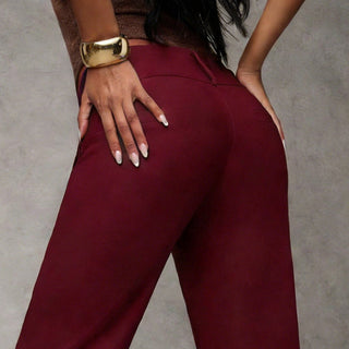 Avera | Elegant High-Waist Flared Trousers