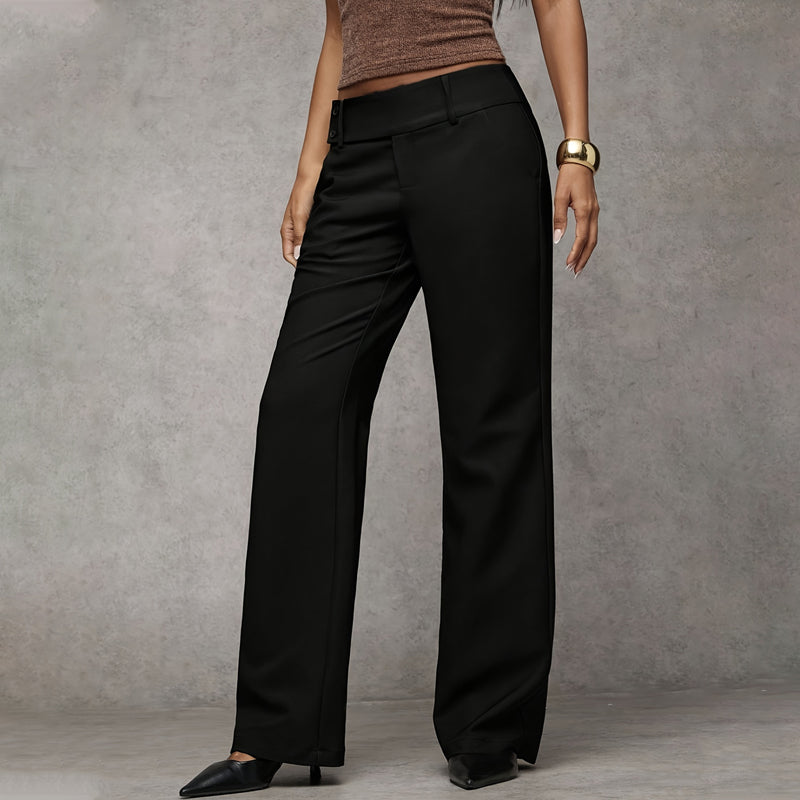 Avera | Elegant High-Waist Flared Trousers
