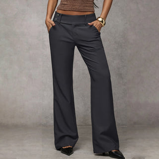 Avera | Elegant High-Waist Flared Trousers