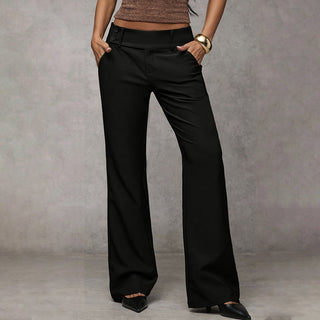 Avera | Elegant High-Waist Flared Trousers