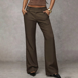 Avera | Elegant High-Waist Flared Trousers