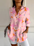 MELODIE™ - Elegant Floral Button Shirt