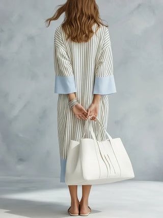 Alessira | Striped Midi Dress
