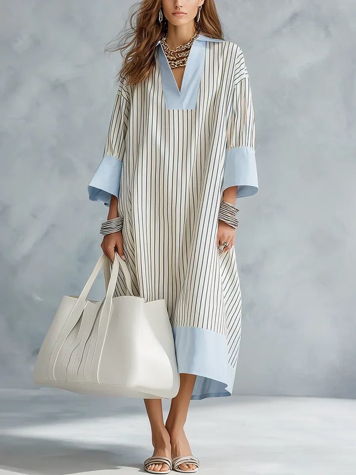 Alessira | Striped Midi Dress