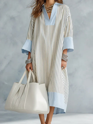 Alessira | Striped Midi Dress