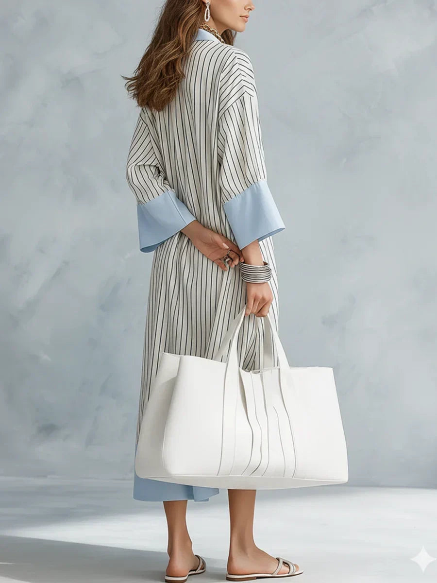 Alessira | Striped Midi Dress