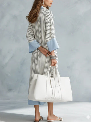 Alessira | Striped Midi Dress