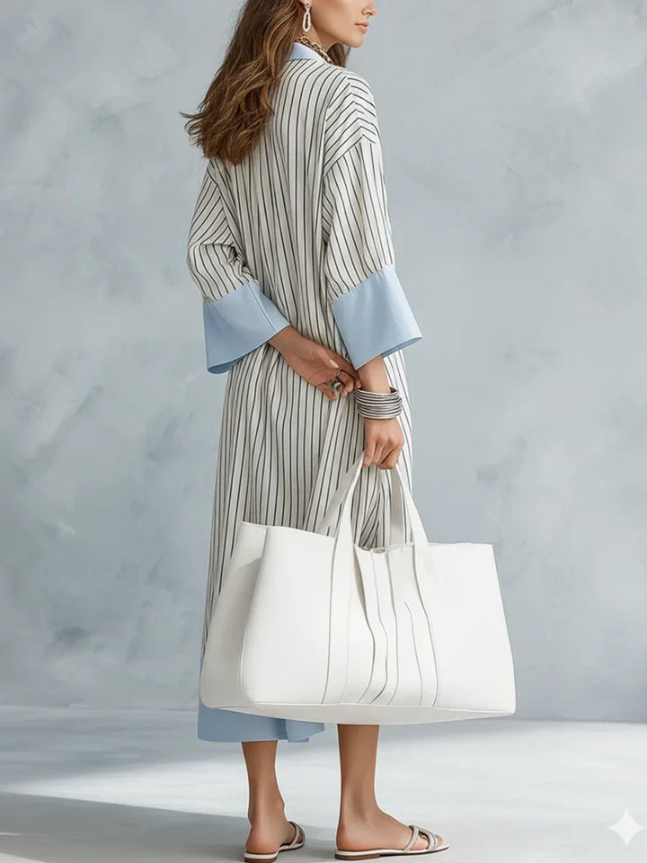 Alessira | Striped Midi Dress