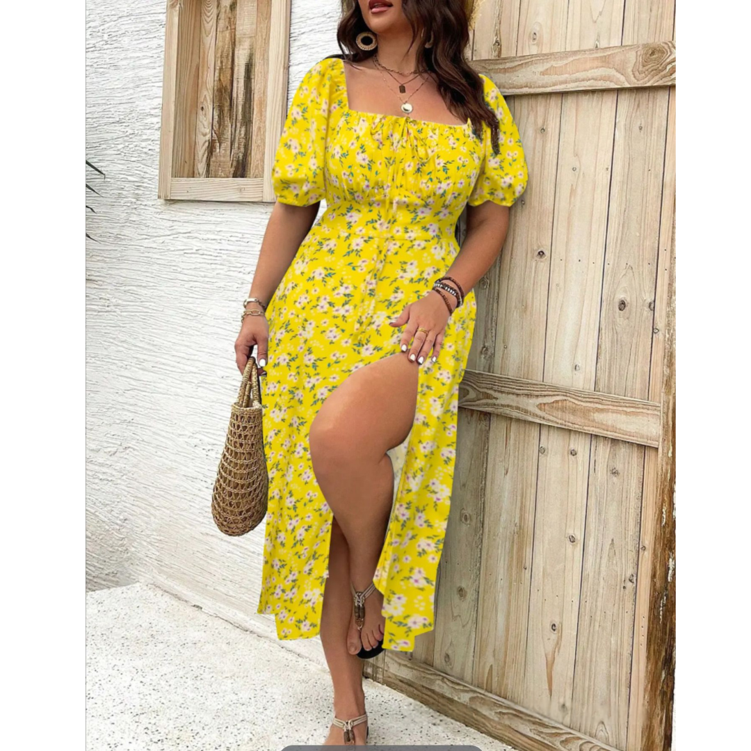 AVENNA™ - Comfy Elegant Summer Slit Dress